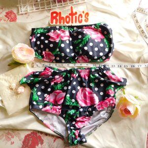FLAWED Hand Made Strapless High Waisted Bikini
